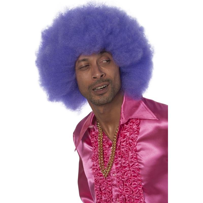 Larry Party Afro Wig In Purple