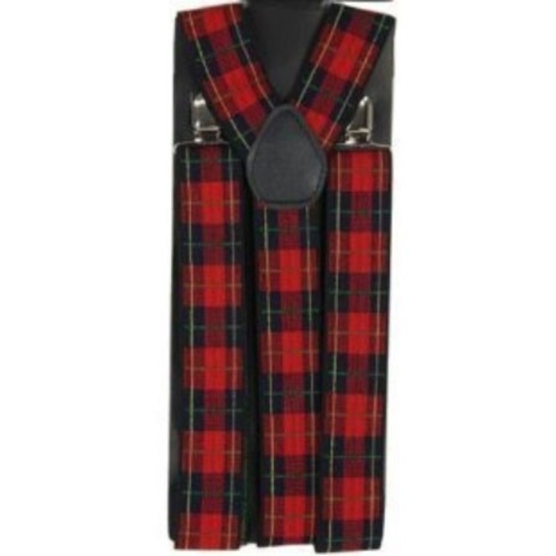 MacRaddish tartan suspenders