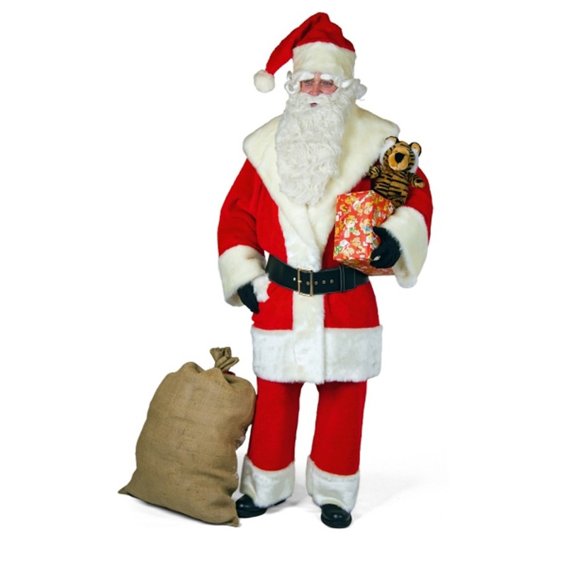 Plush Santa Claus men's suit