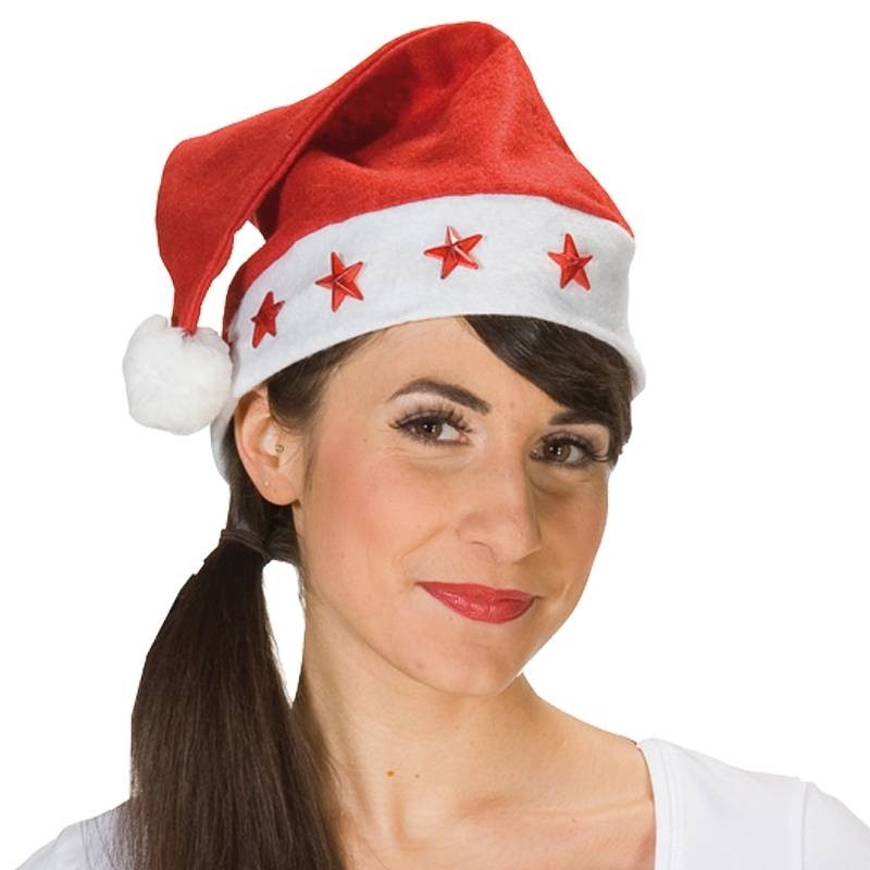 Red Santa Claus flashing cap