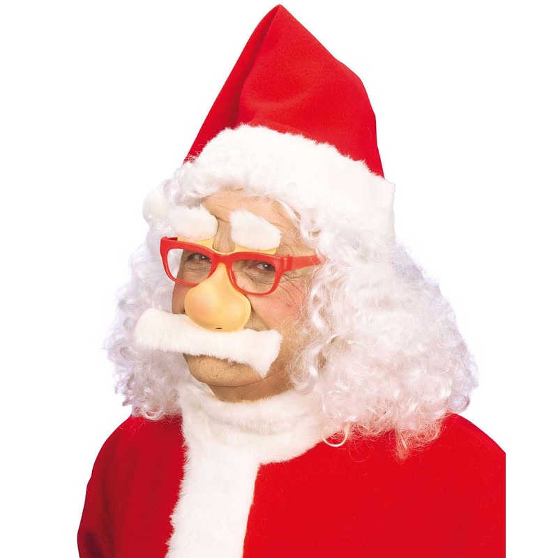 Santa Claus glasses with nose & beard