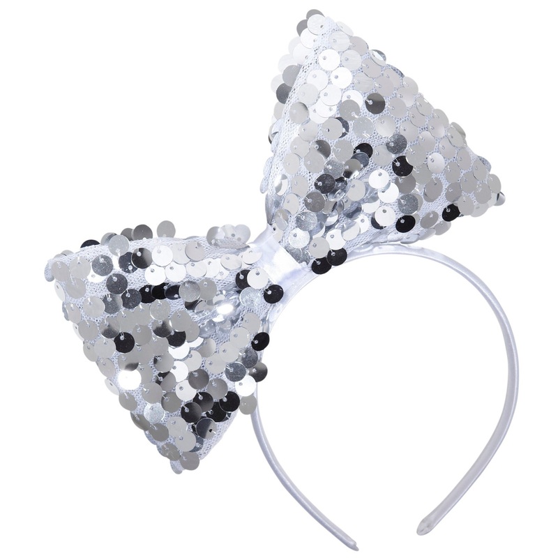 Sequin bow on headband