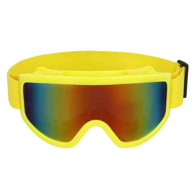 Stoked ski goggles in yellow
