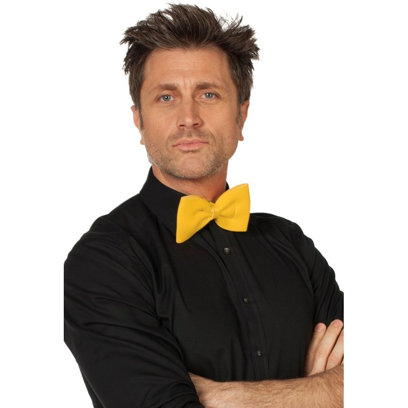 Yellow party night bow tie