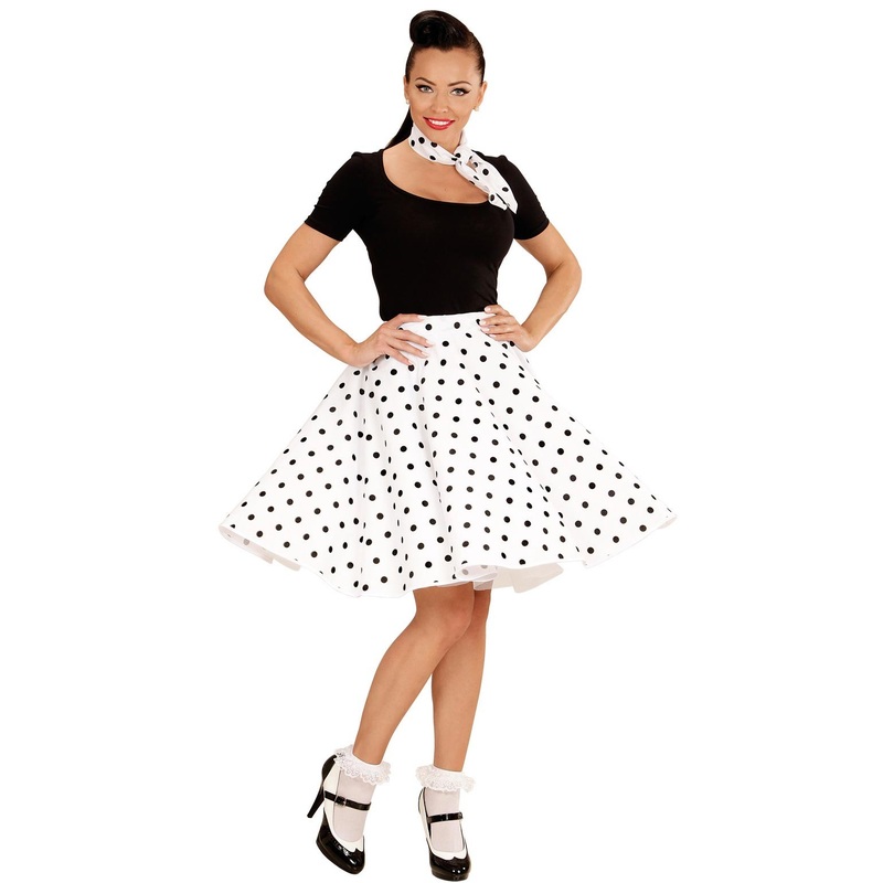 50s polka dot skirt
