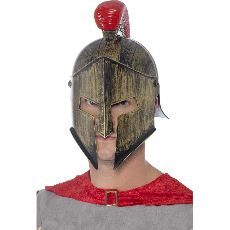 Ancient Roman warrior helmet