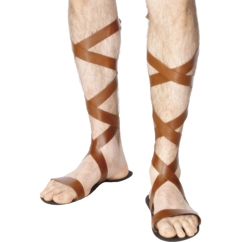 Brown Roman sandals