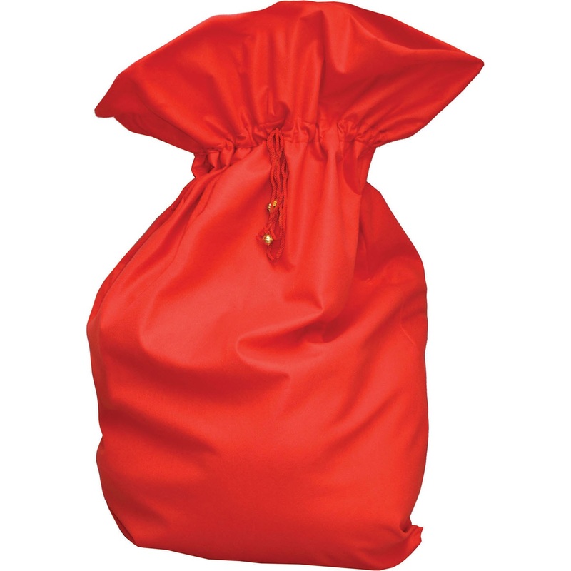 Classic red christmas sack