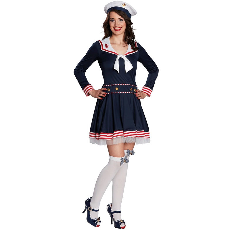 Maritime sailor women's dress 36
