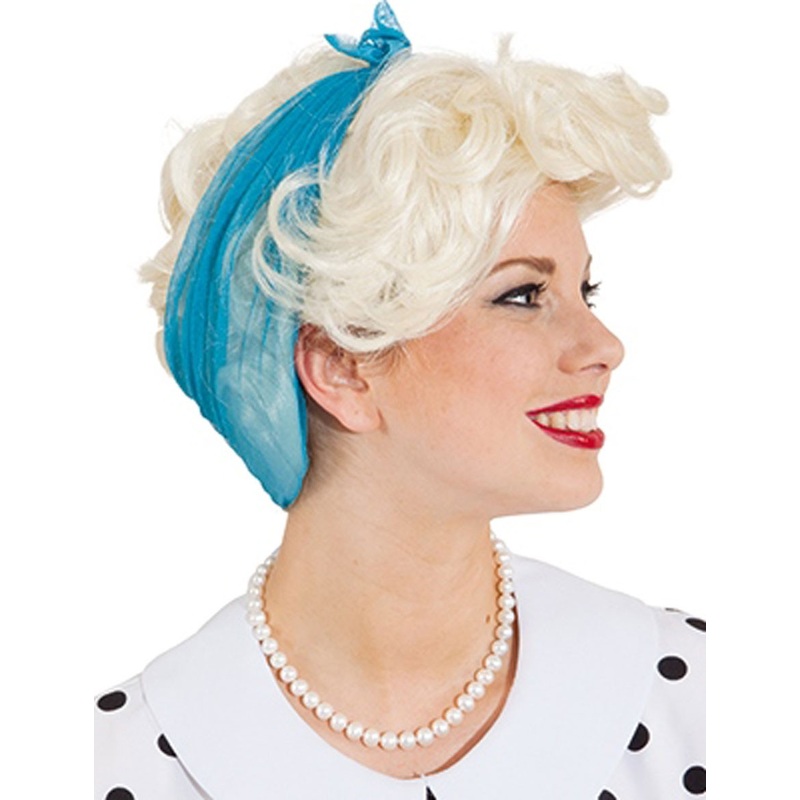 Rockabilly women's wig Vivianne with hairband
