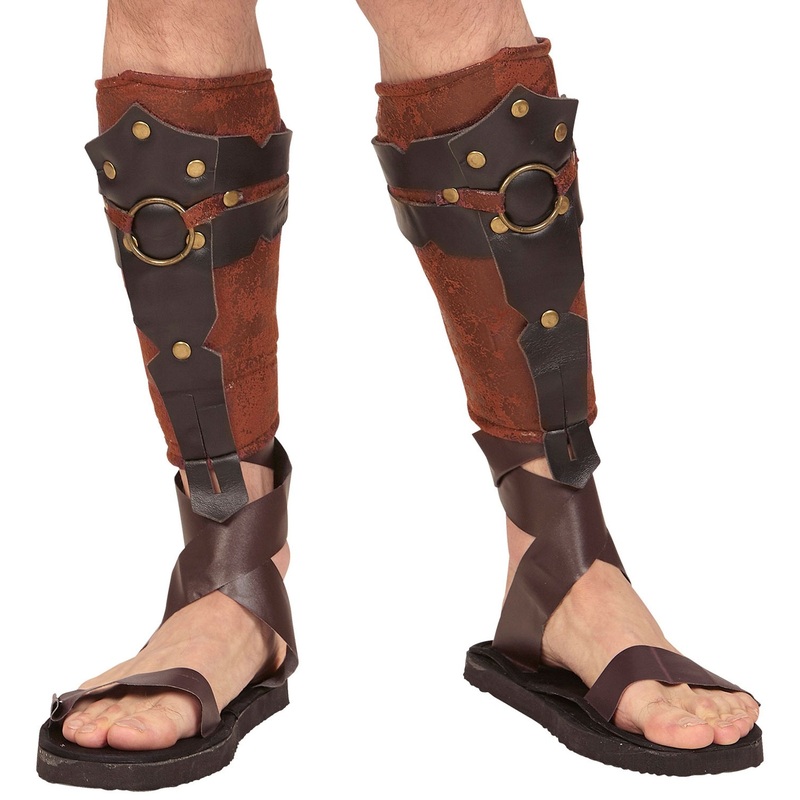 Roman leg warmers leather look