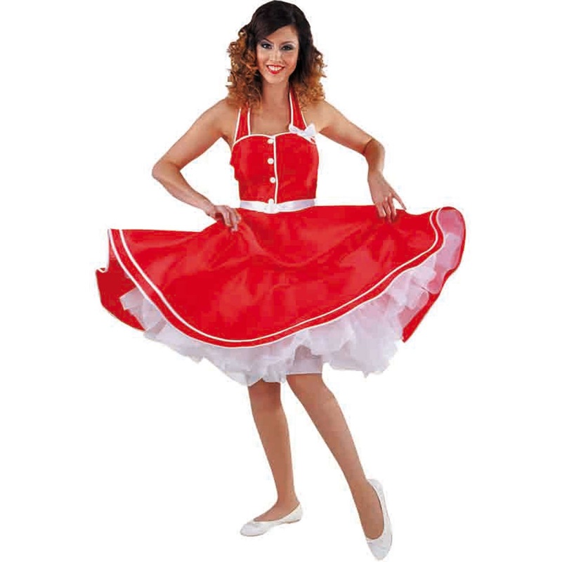 Sexy 50s women's costume red XS