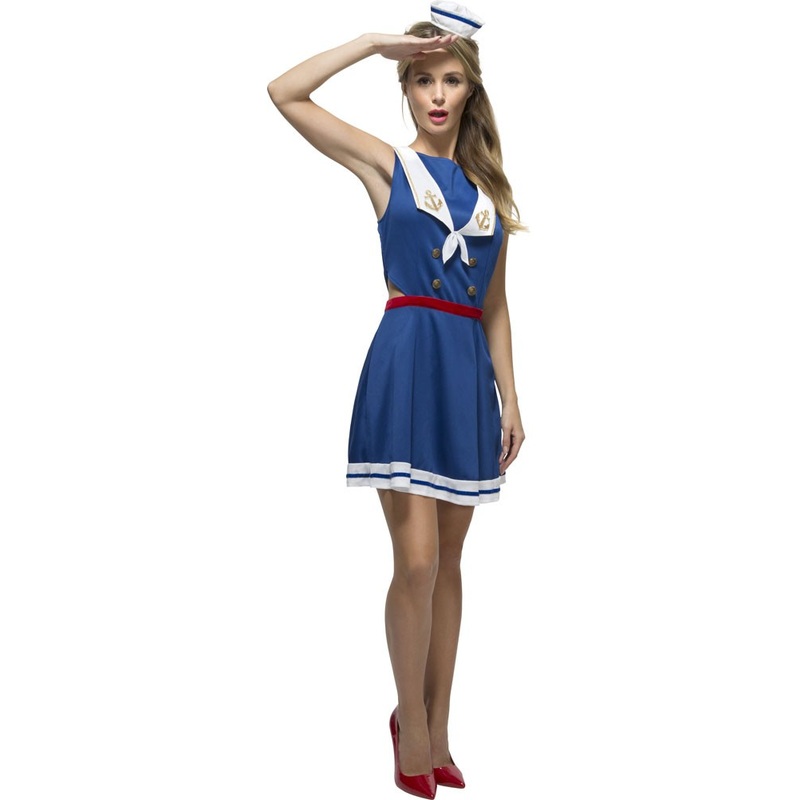 Shelly sailor dress with sailor cap XS