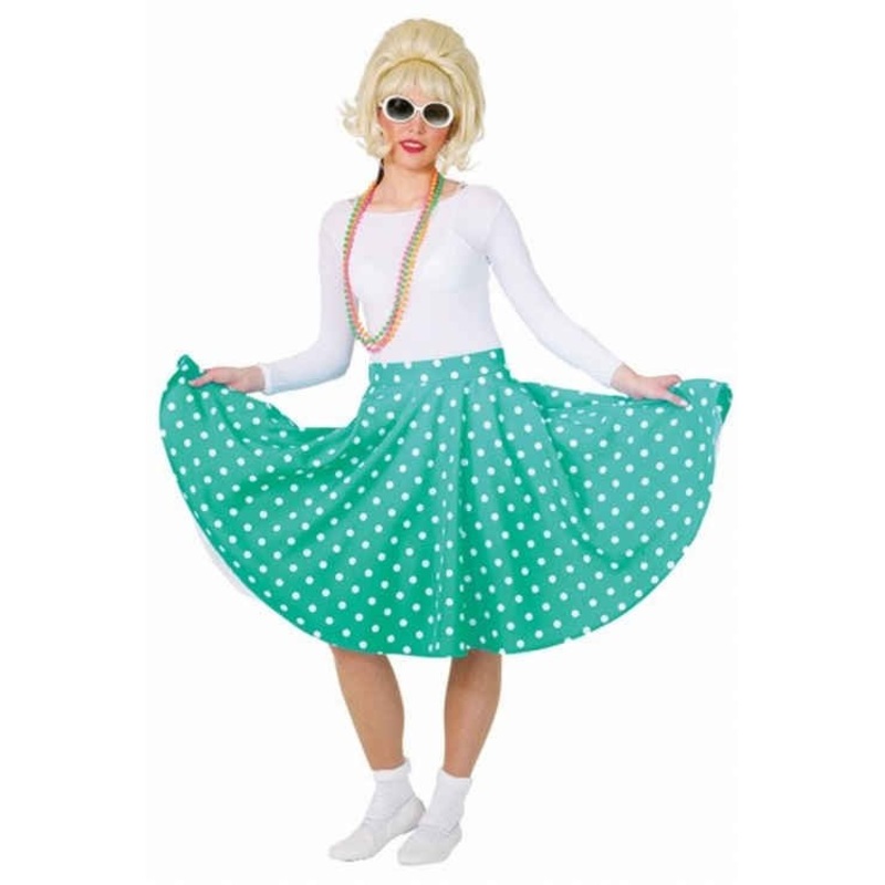 Turquoise blue women's circle skirt 34