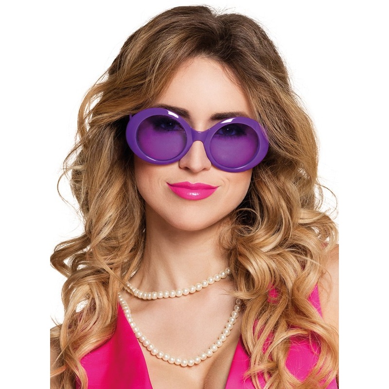Vintage neon glasses violet