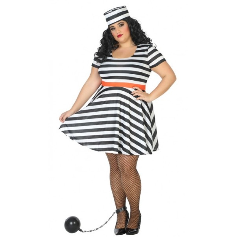Full-size inmate Hanne costume for women XL