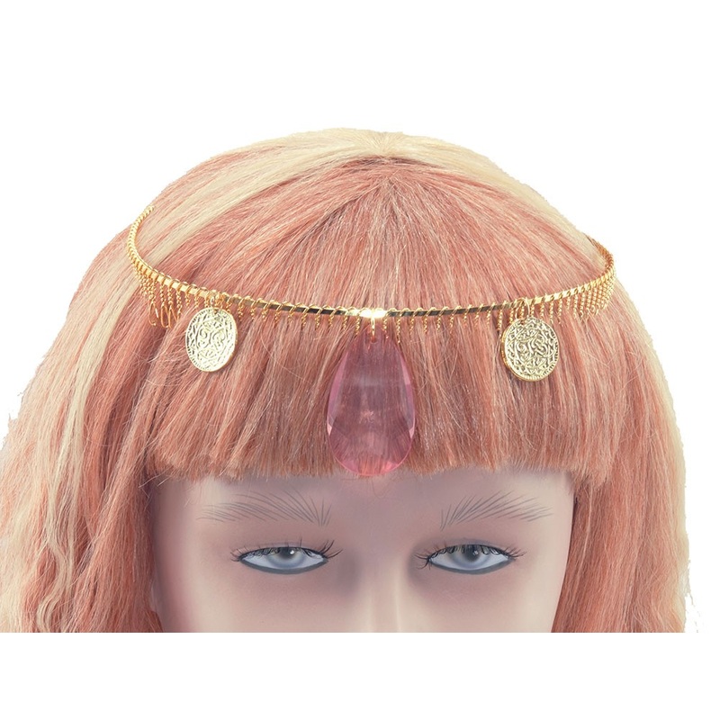 Golden diadem headdress with gemstone
