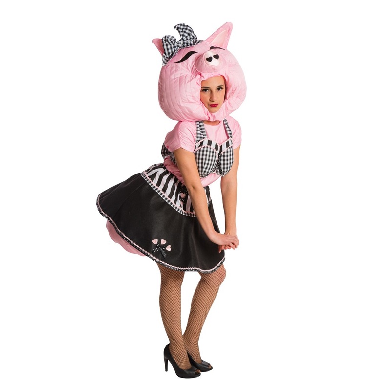 Pin up 50s pig costume