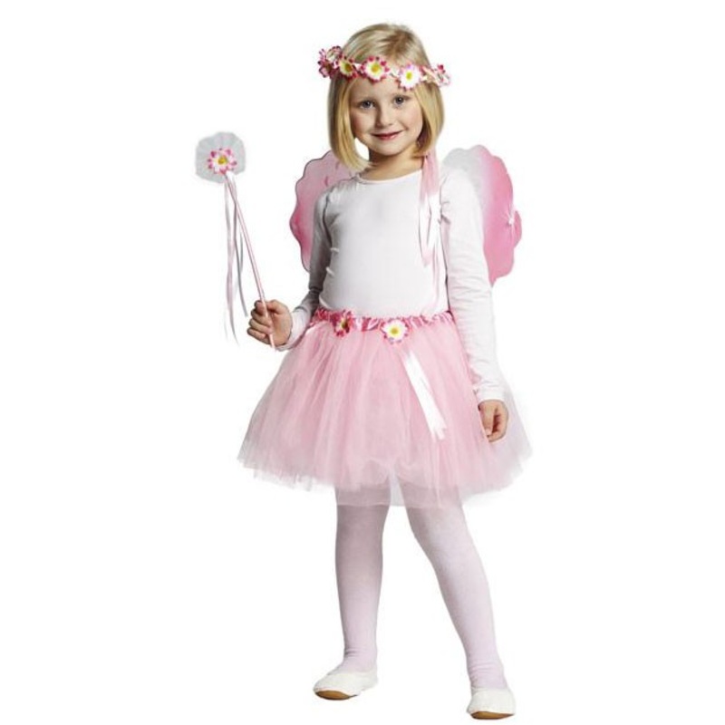 Pink flower fairy set