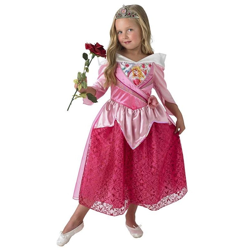 Pink Sleeping Beauty fairy tale ball dress S