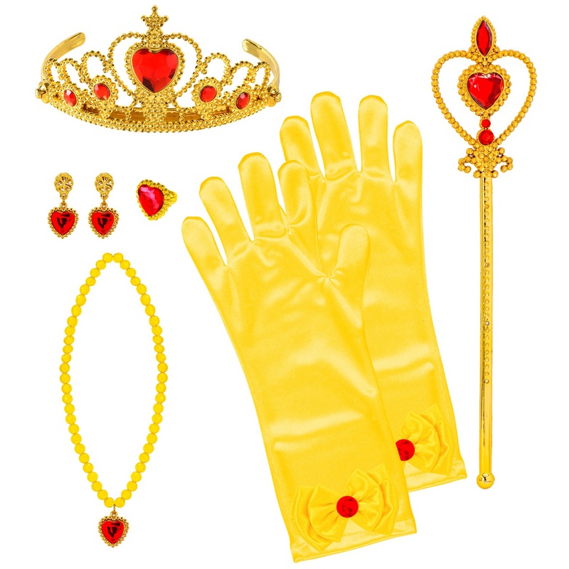 Princess set 6 pieces in yellow