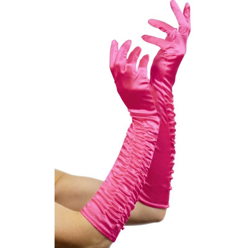 Sexy purple gloves 46 cm