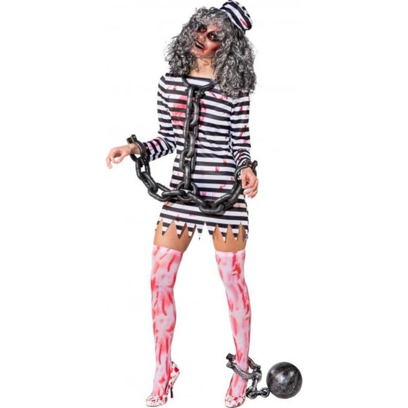 Zombie convict ladies costume S-M