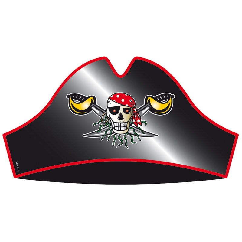 8 Sebastian sabers pirate hats 18cm