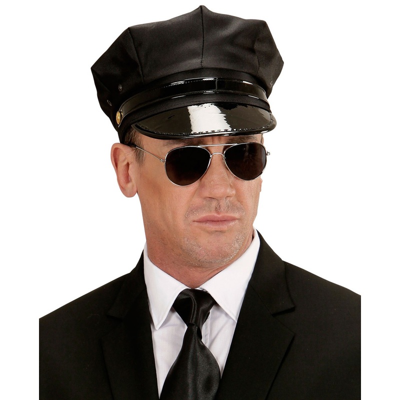 Black chauffeur's hat
