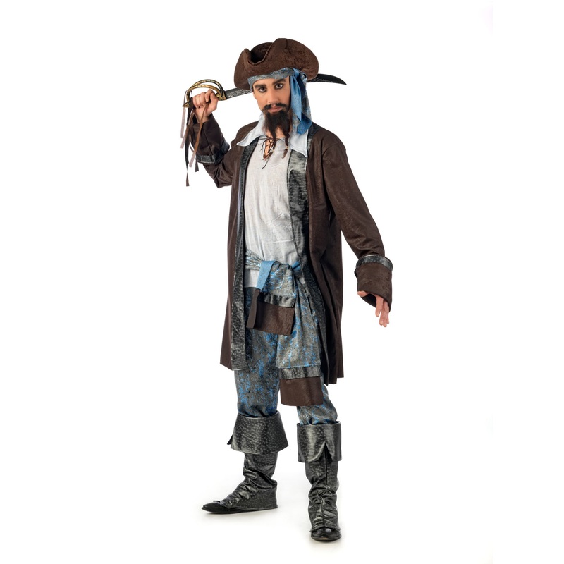 Captain mustache pirate costume for men M