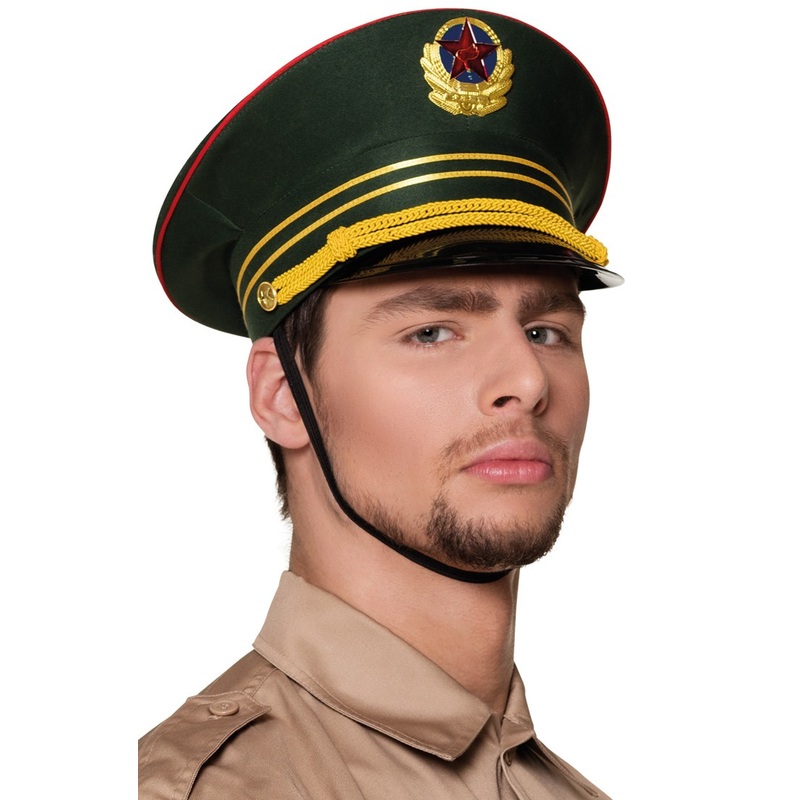 Dark green commissar uniform cap