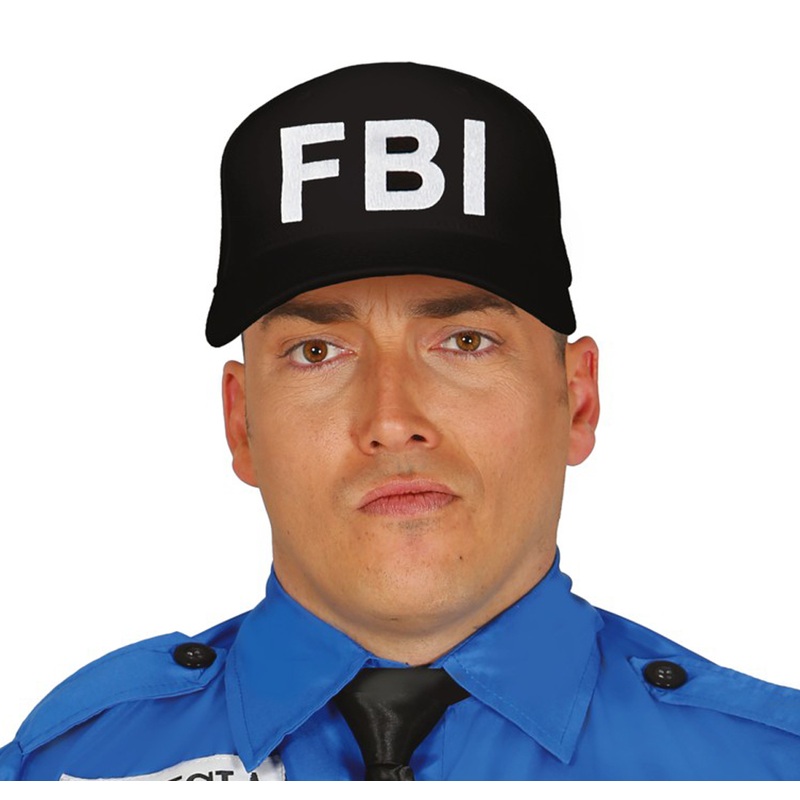 FBI cap for adults black