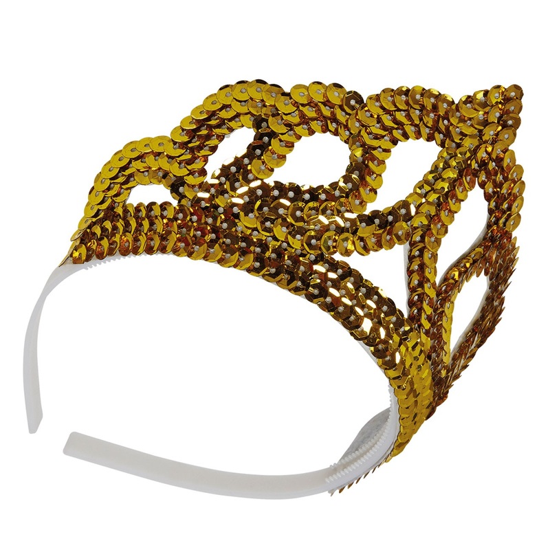 Golden sequin crown for kids