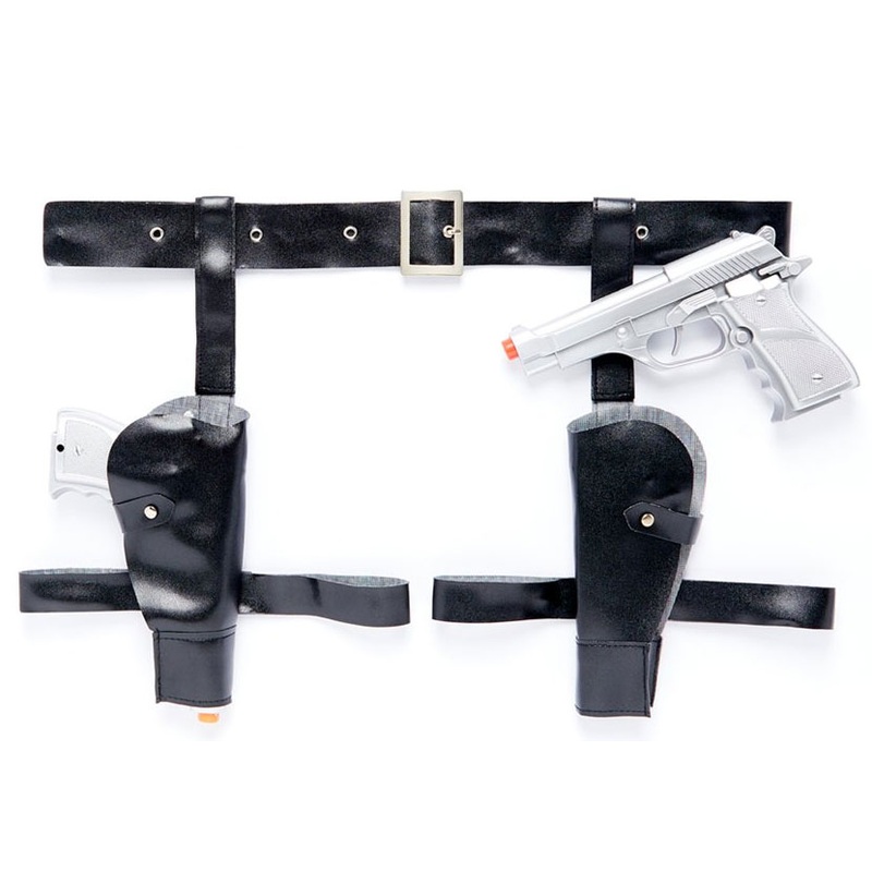 Gun belt with toy guns