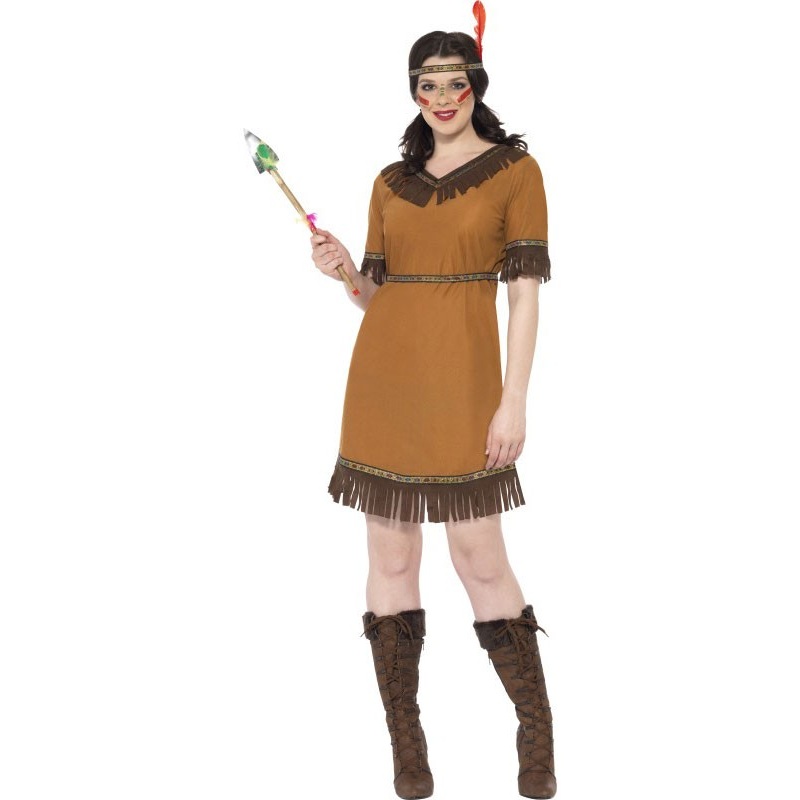 Indian Squaw Silia ladies costume S