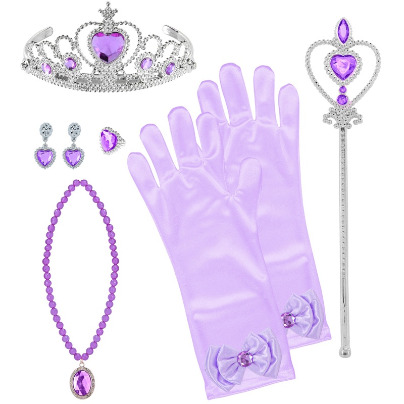 Princess set 6 pieces in purple