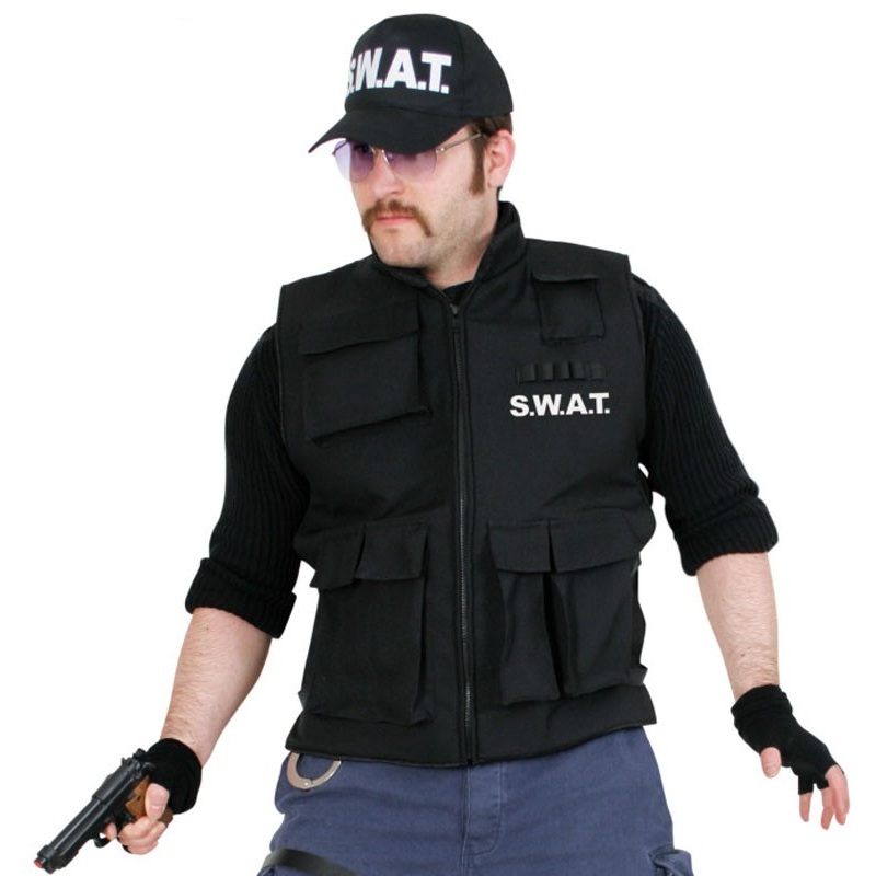 SWAT Agent Vest For Men Deluxe L