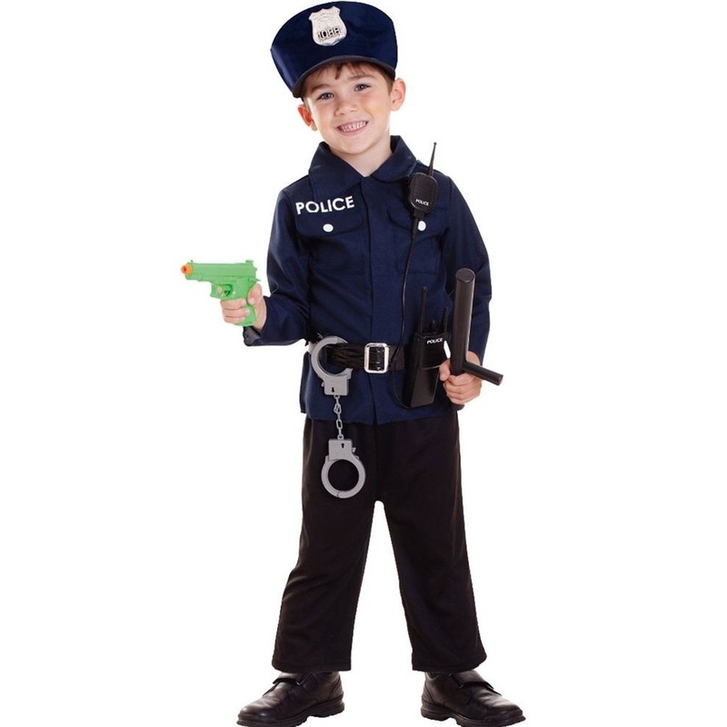 Young police officers child costume