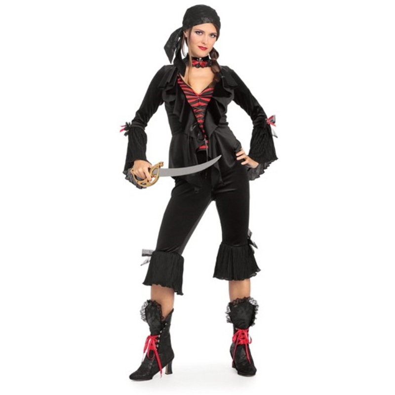 Baroque pirate bride costume