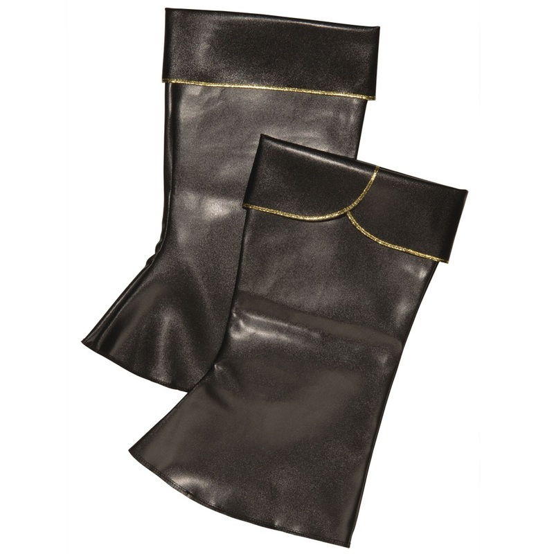 Black pirate boot covers