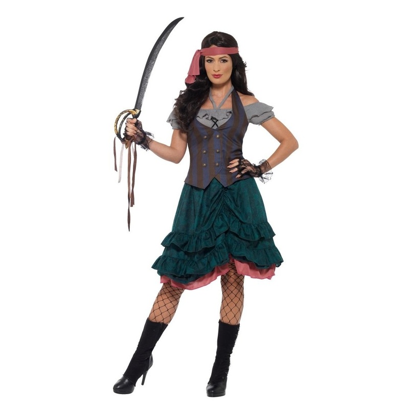 Buccaneer Jess Pirate Costume Deluxe S
