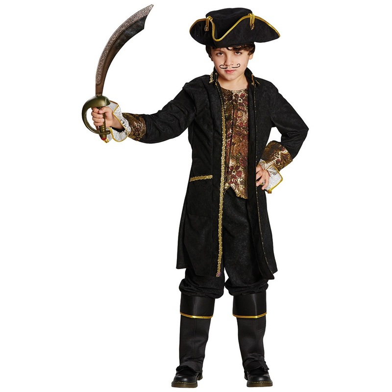 Dark sea pirate Flynn child costume 116