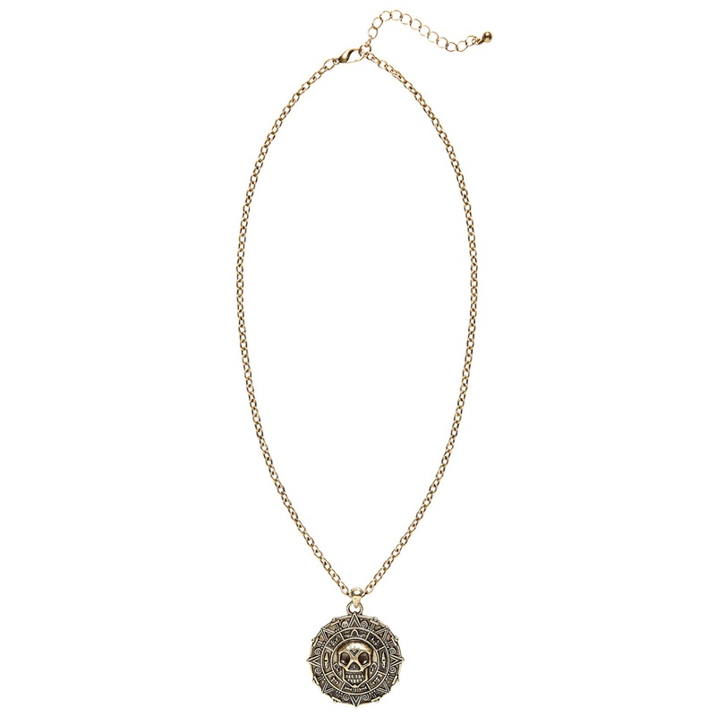 Deadly Course Compass Chain with Skulls