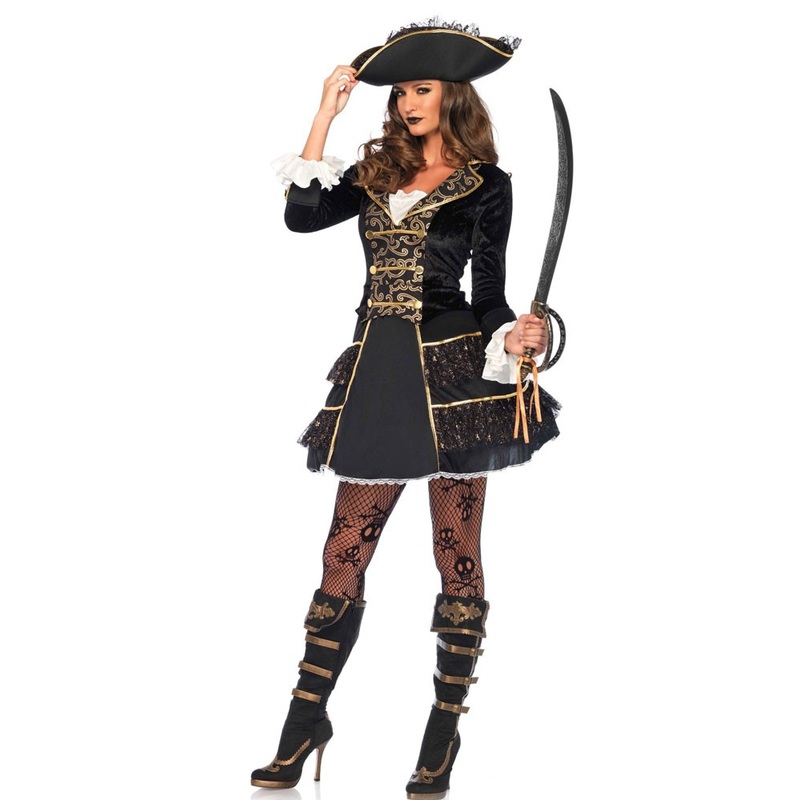 Ornate Ally Pirate Dress With Hat S