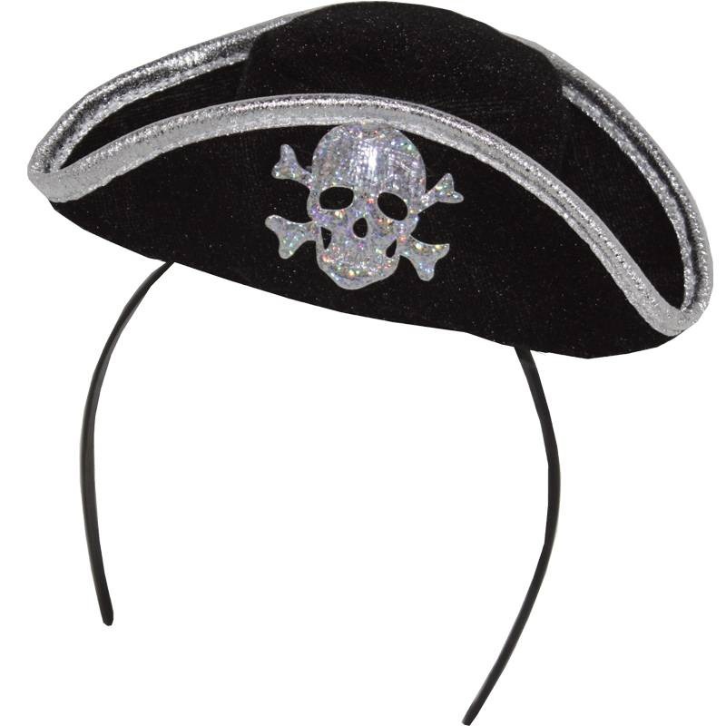 Packo headband with mini pirate hat
