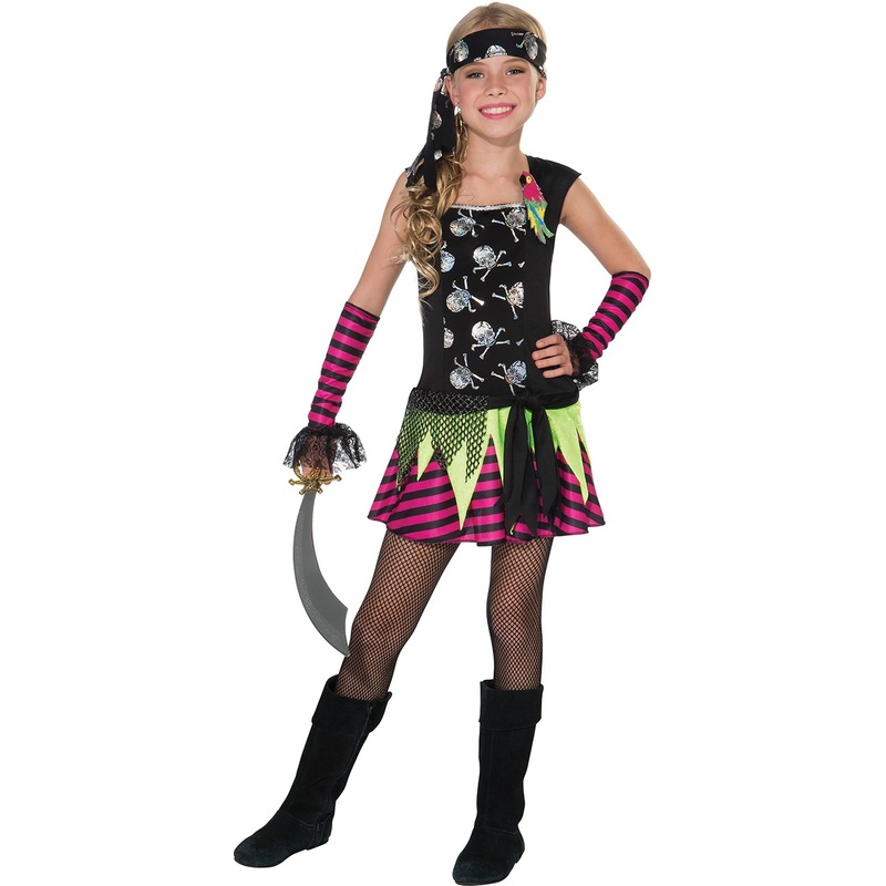 Punk pirate costume for girls M