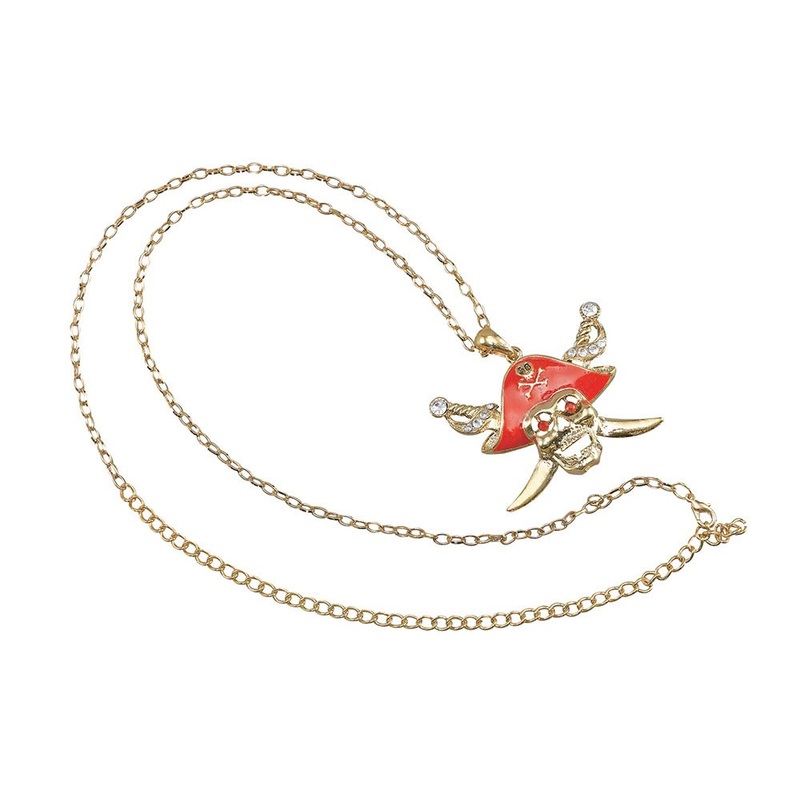 Skull pirate chain gold