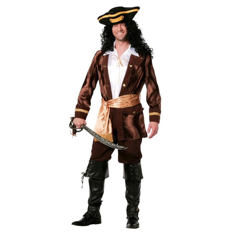 World sea pirate saber tooth mens costume 50