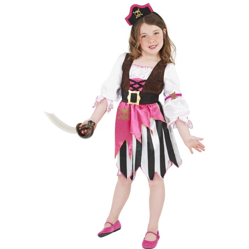 Zally pirate girl children's dress with headband