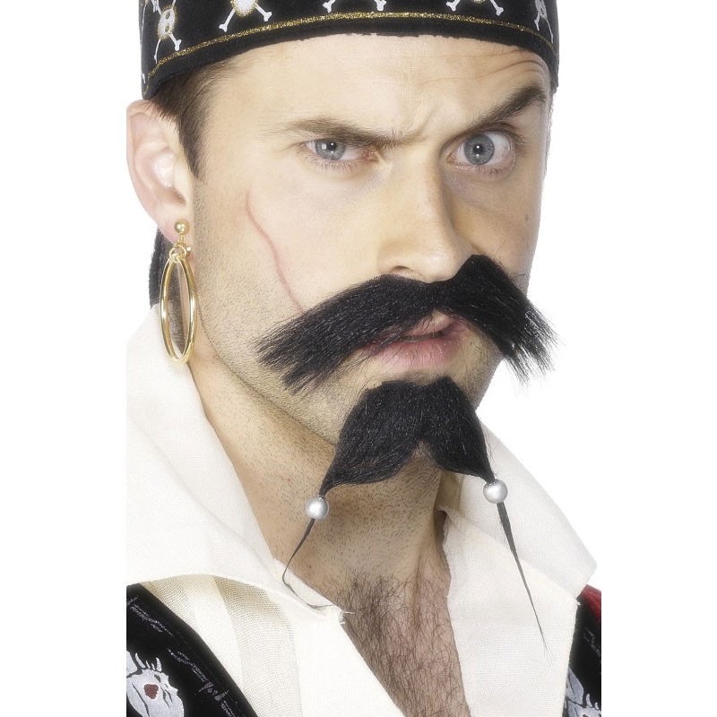 2-piece pirate beard set